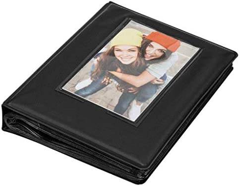 Zink 2x3 Photo Album 64-Pocket Mini Photo Album w/ Transparent Window Cover for 2”x3” ZINK Zero Ink Photo Paper Compatible with Kodak, Lifeprint, Polaroid, HP, Canon, Fujifilm 2x3" Photos
